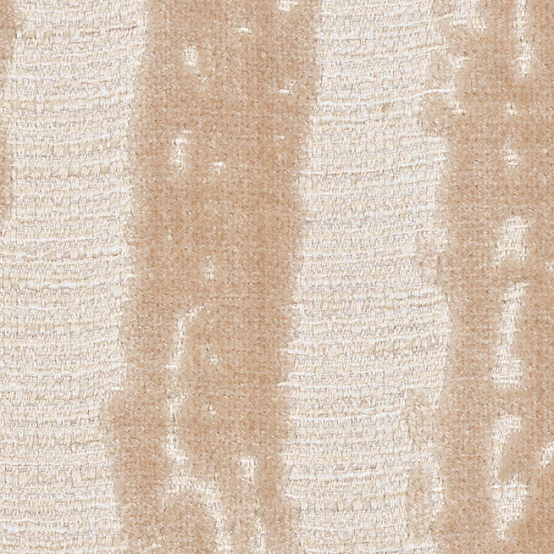 sample Inari fabric - organic beige stripes on white