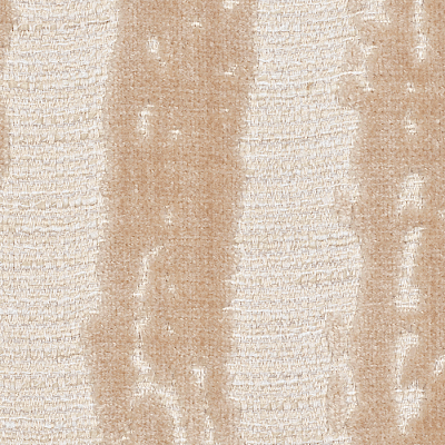 A white-coloured sample of velvet woven fabric from the Inari Collection with light brown patterns.