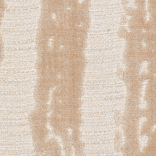 A white-coloured sample of velvet woven fabric from the Inari Collection with light brown patterns.